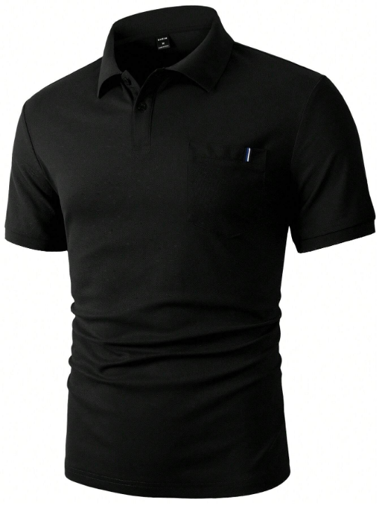 Manfinity Homme Men's Summer Polo Shirts Suitable For Daily Office Wear