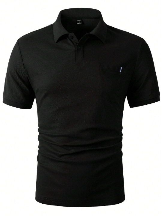 Manfinity Homme Men's Summer Polo Shirts Suitable For Daily Office Wear