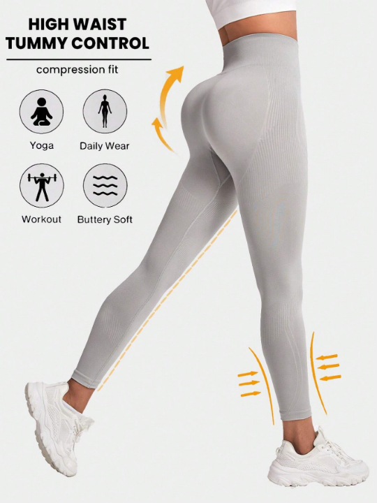 High Waist Seamless Sports Leggings