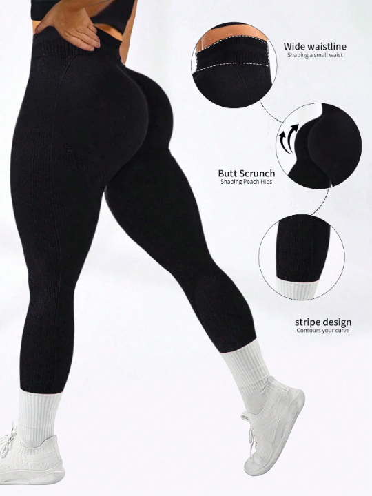 Yoga Basic Women's Solid Color Yoga Sport Leggings