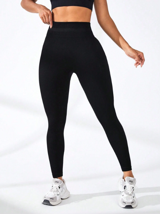 Yoga Basic Women's Solid Color Yoga Sport Leggings