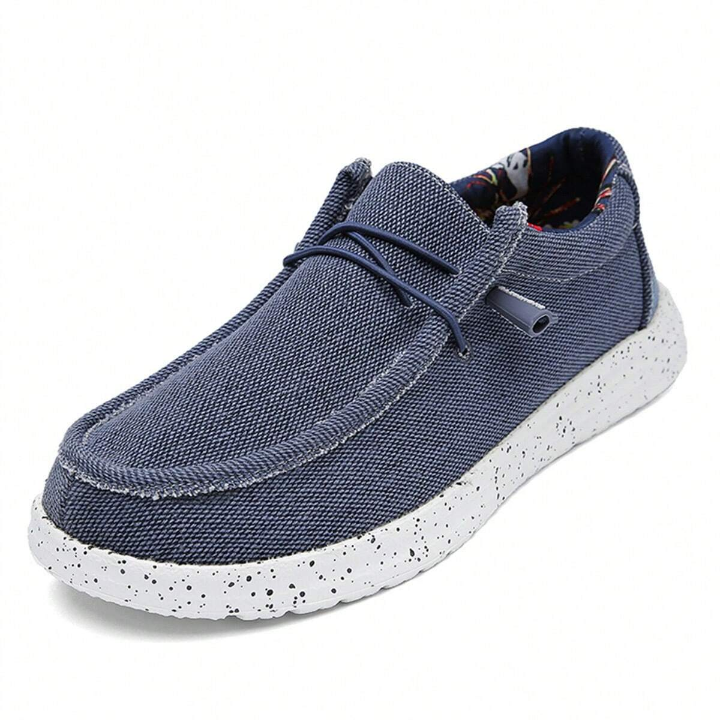 Men's Slip-On Canvas Shoes, Breathable, Lightweight, Wide Width, Comfortable, Trendy, Versatile, Running, Driving, Casual Shoes, Big Size