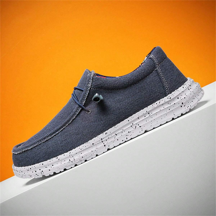 Men's Slip-On Canvas Shoes, Breathable, Lightweight, Wide Width, Comfortable, Trendy, Versatile, Running, Driving, Casual Shoes, Big Size