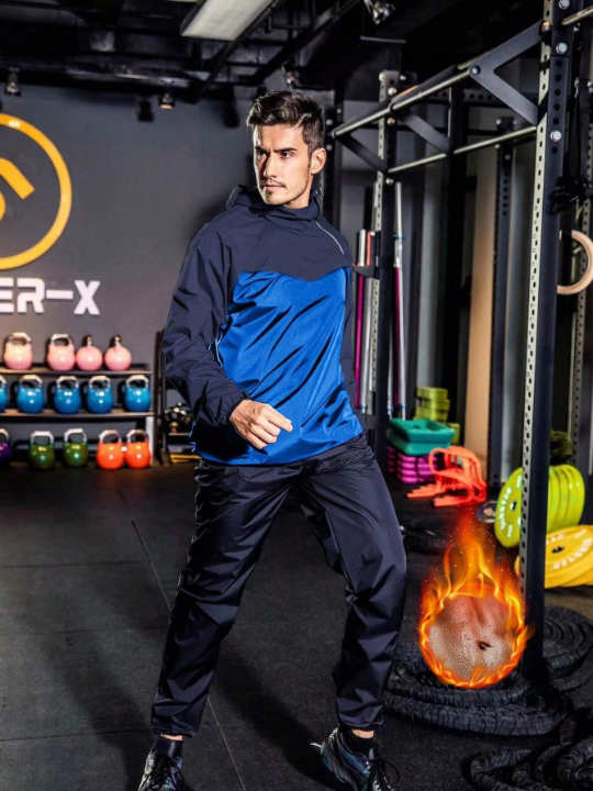 Men's Professional Sport Fitness Sweat Heavy Punching Training Gym Sauna Suit For Weight Loss
