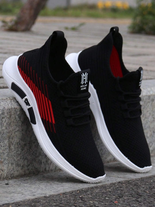 Men's Sports Casual Sneakers, All-Match White Shoes, Anti-Slip Wear-Resistant Soft Sole, Breathable Mesh Single Shoes, 2023 New Arrival