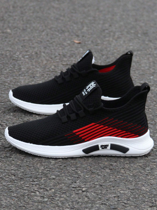 Men's Sports Casual Sneakers, All-Match White Shoes, Anti-Slip Wear-Resistant Soft Sole, Breathable Mesh Single Shoes, 2023 New Arrival