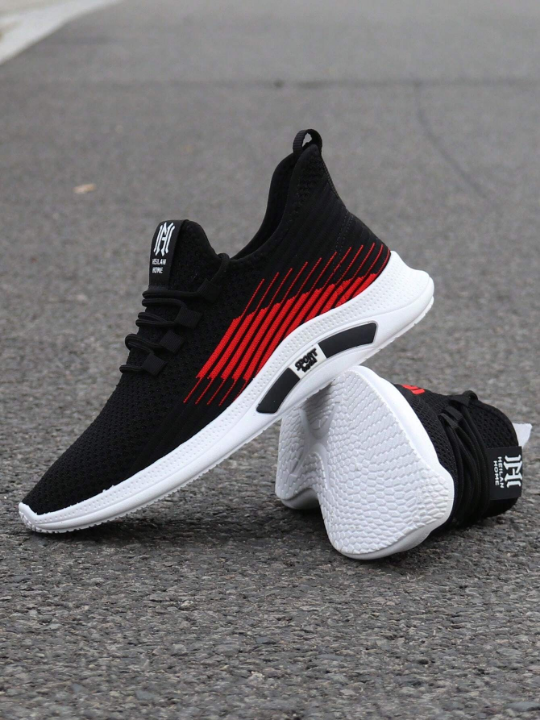 Men's Sports Casual Sneakers, All-Match White Shoes, Anti-Slip Wear-Resistant Soft Sole, Breathable Mesh Single Shoes, 2023 New Arrival