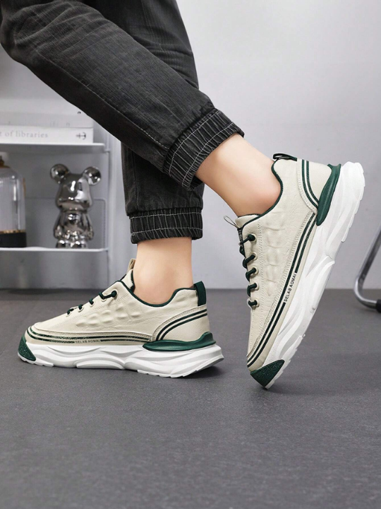 Men Shoes 2024 New Trendy Casual Sneakers With Thick Sole And Increased Height For Summer Breathable Sports Shoes