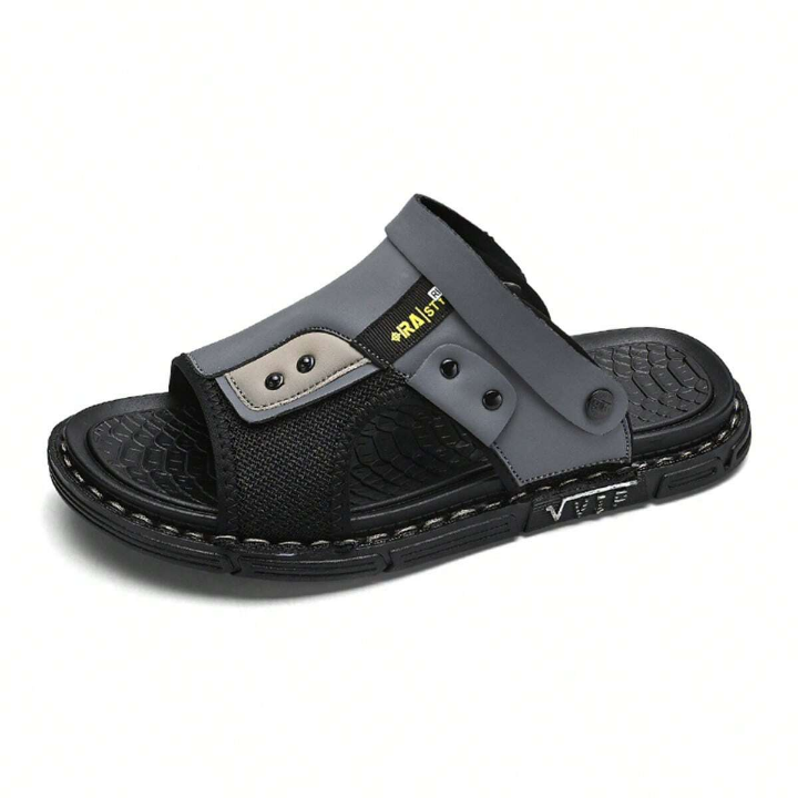 Men's Trendy Outdoor Summer Sandals Casual Dual-Purpose Slippers For Beach And Driving