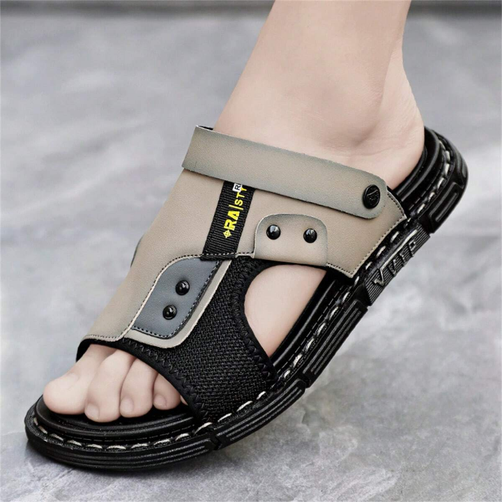 Men\ Trendy Summer Sandals Casual Driving Beach Slippers Outdoor Flip Flops