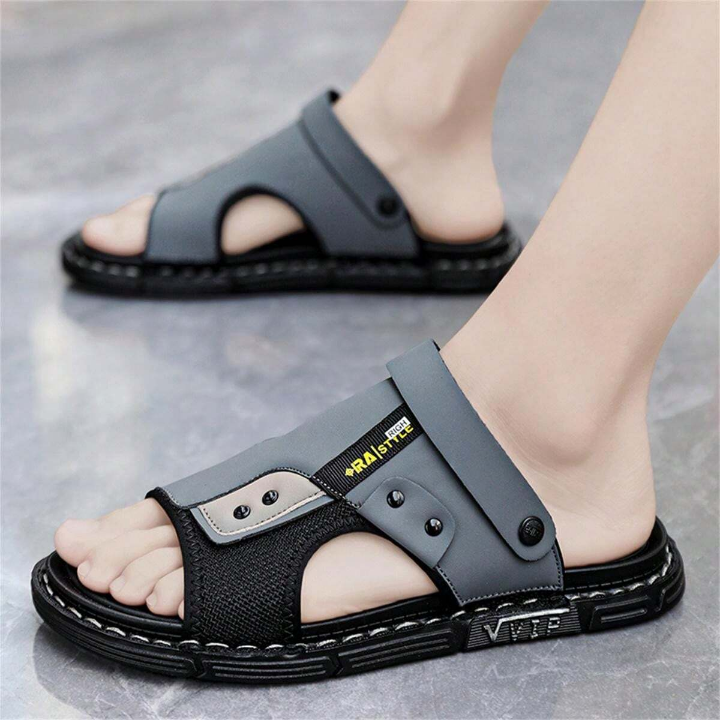 Men's Trendy Outdoor Summer Sandals Casual Dual-Purpose Slippers For Beach And Driving