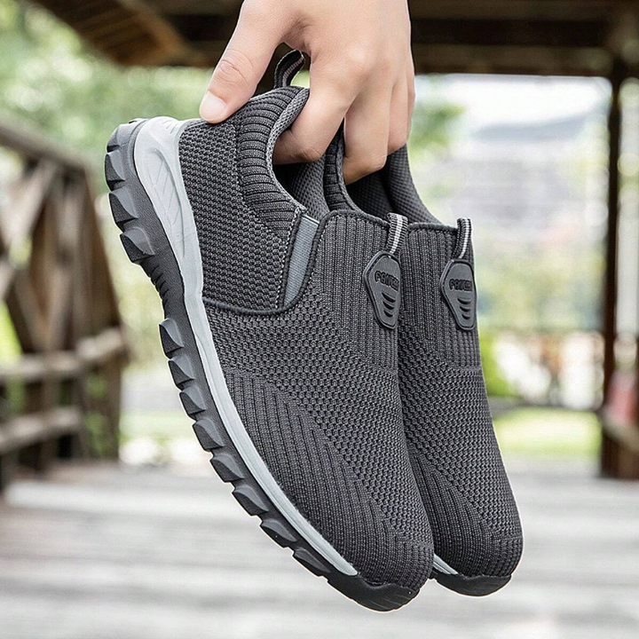 Men Casual Comfortable Soft Walking Shoes Knitted Running Slip-On Lightweight Sneakers