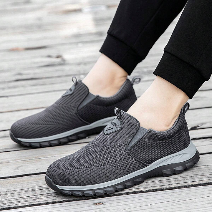 Men Casual Comfortable Soft Walking Shoes Knitted Running Slip-On Lightweight Sneakers