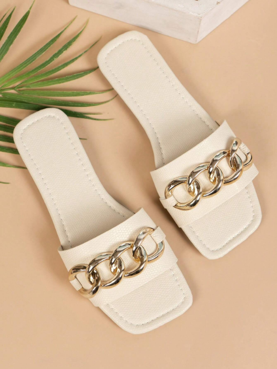 New Spring Summer Fashionable Casual Style Roman Gladiator Slip-On Sandals With Open Toe & Low Heel