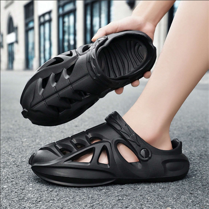 Men Summer 2024 New Casual Slippers Anti-Slip Soft Sole Outdoor Sports Sandals With Quiet Sole