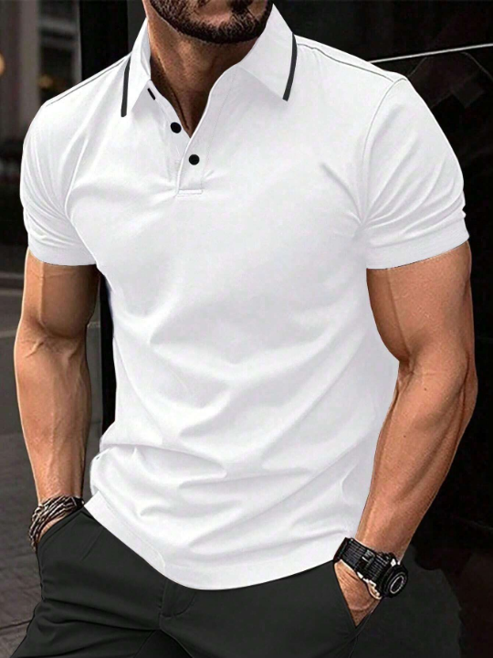 Manfinity Mode Men's Short Sleeve Polo Shirt