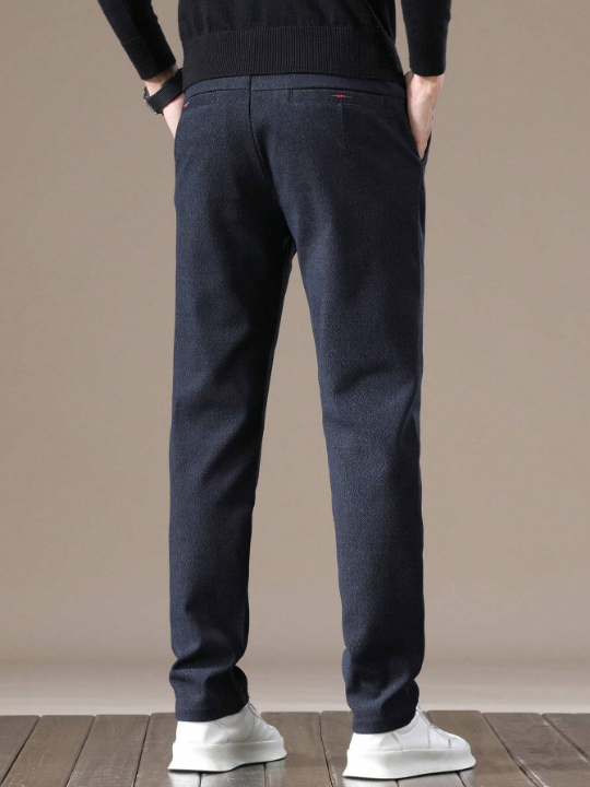 Men's Solid Color Slanted Pocket Pants