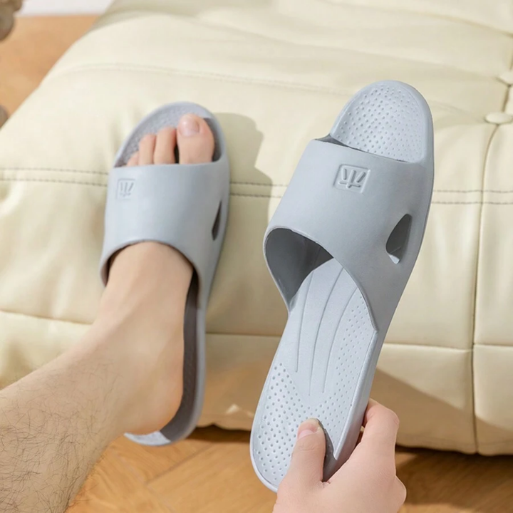 Summer Eva Slippers For Home, Travel, Couple Lightweight Quick-Drying Bathroom Slippers Anti-Slip Flat Sandals