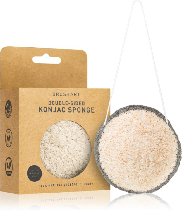 BrushArt Home Salon Double-sided konjac sponge