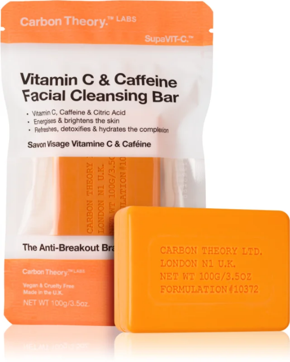 Carbon Theory Facial Cleansing Bar Vitamin C & Caffeine