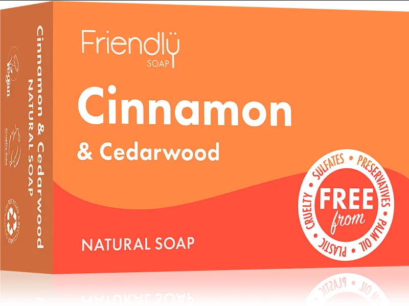 Friendly Soap Natural Soap Cinnamon & Cedarwood