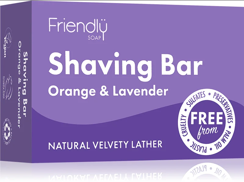 Friendly Soap Shaving Bar Orange & Lavender