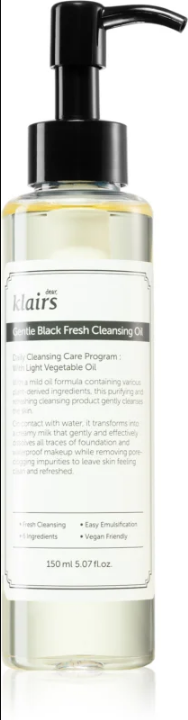 Klairs Gentle Black Fresh Cleansing Oil