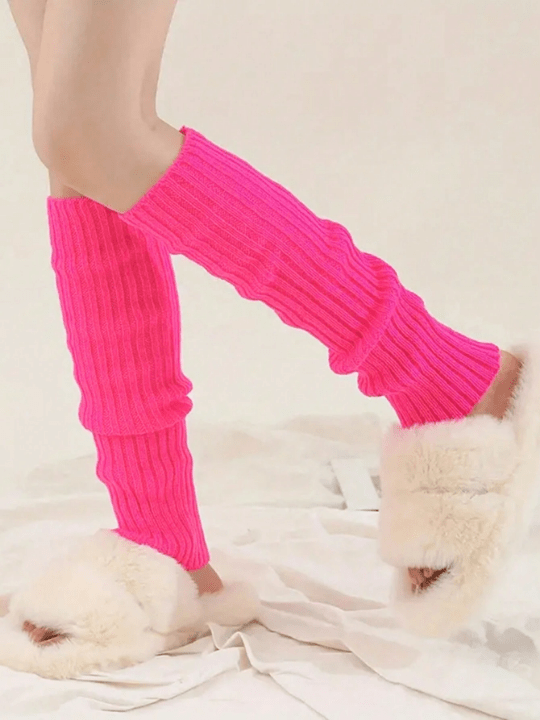 1pair Warm Foot Cover & Bubble Leg Warmers For Students, Fashionable Korean Lolita - Style Loose Leg Warmers, Women's All - Match Elephant Leg Warmers, Warm Leggings - Lolli World Marketplace