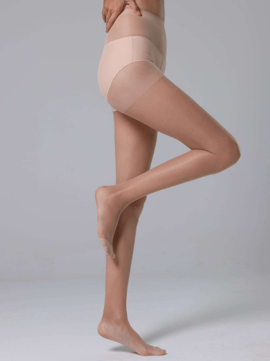 1pair Women 20D Solid Casual Tights For Daily Life - Lolli World Marketplace