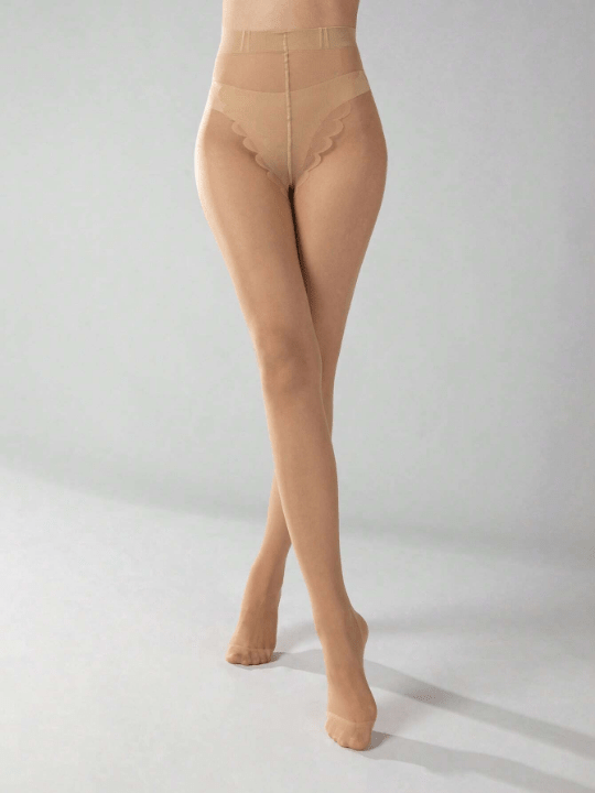 1pair Women 20D Solid Sheer Tights For Daily - Lolli World Marketplace