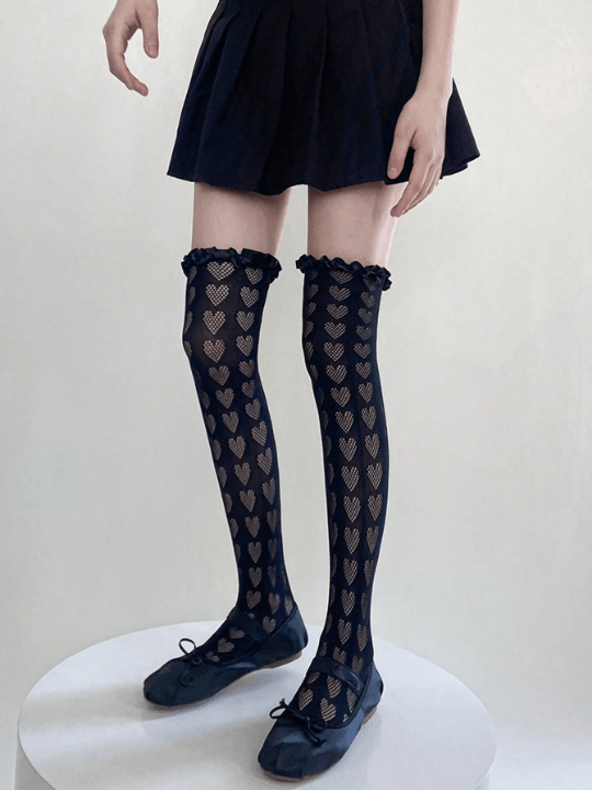1pair Women's Colorblock Thigh High Stockings, Sexy Over The Knee Socks - Lolli World Marketplace