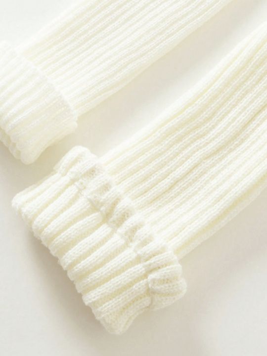 1pair Women's Leg Warmers, Spring & Autumn White Ankle Leg Warmers , Middle Tube High School Girl's Leg Warmers And Over The Knee High Leg Warmers For Women - Lolli World Marketplace