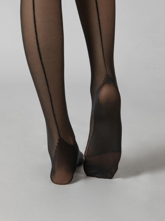1pc 20D Graphic Black Tights For Women - Lolli World Marketplace
