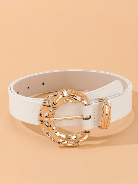 1pc Fashionable Gold - tone Buckle Casual Women's Jeans/suit/skirt Decoration Waist Belt, Daily Wear - Lolli World Marketplace