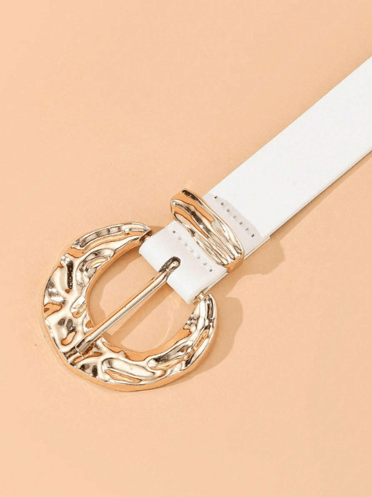 1pc Fashionable Gold - tone Buckle Casual Women's Jeans/suit/skirt Decoration Waist Belt, Daily Wear - Lolli World Marketplace