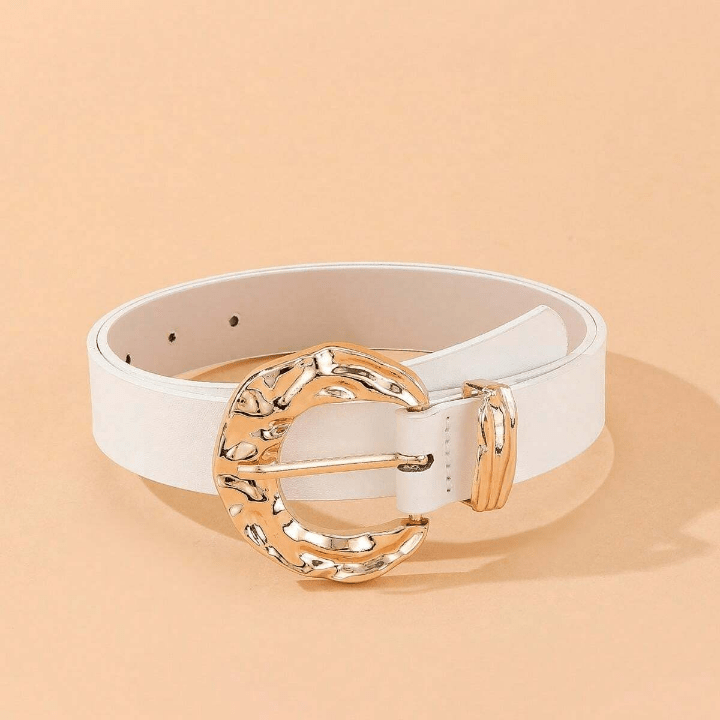 1pc Fashionable Gold - tone Buckle Casual Women's Jeans/suit/skirt Decoration Waist Belt, Daily Wear - Lolli World Marketplace