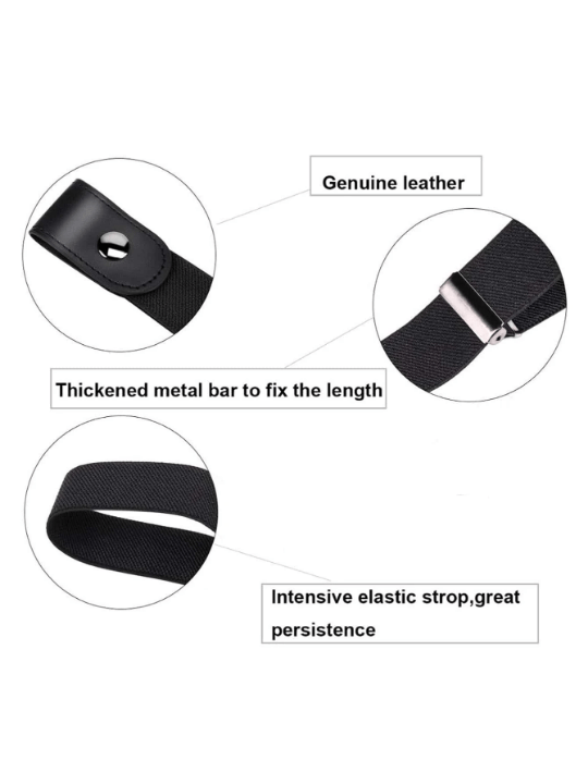 1pc invisible belt lady's casual stretch stretch stretch jeans belt - Lolli World Marketplace