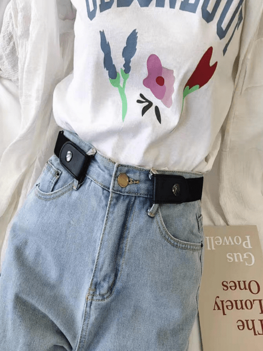 1pc invisible belt lady's casual stretch stretch stretch jeans belt - Lolli World Marketplace