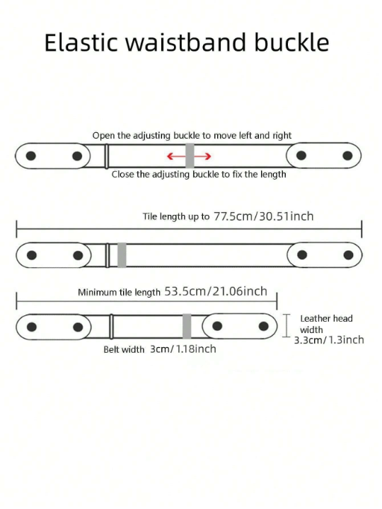 1pc invisible belt lady's casual stretch stretch stretch jeans belt - Lolli World Marketplace