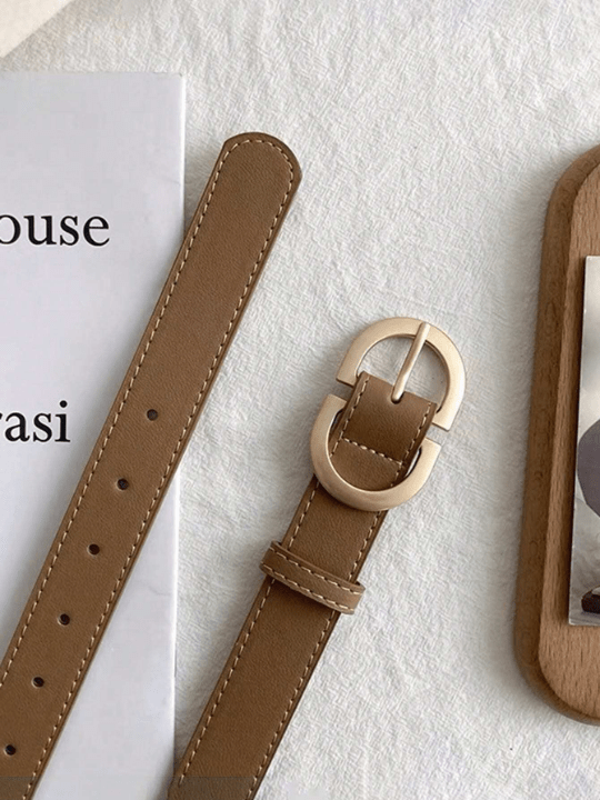 1pc Minimalist Fashion Ladies' Leather Belt - Lolli World Marketplace