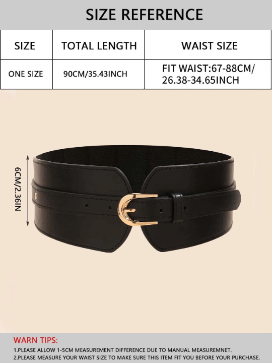 1pc Multicolor Single - buckle Women's Waist Belt For Dress, Daily Wear - Lolli World Marketplace
