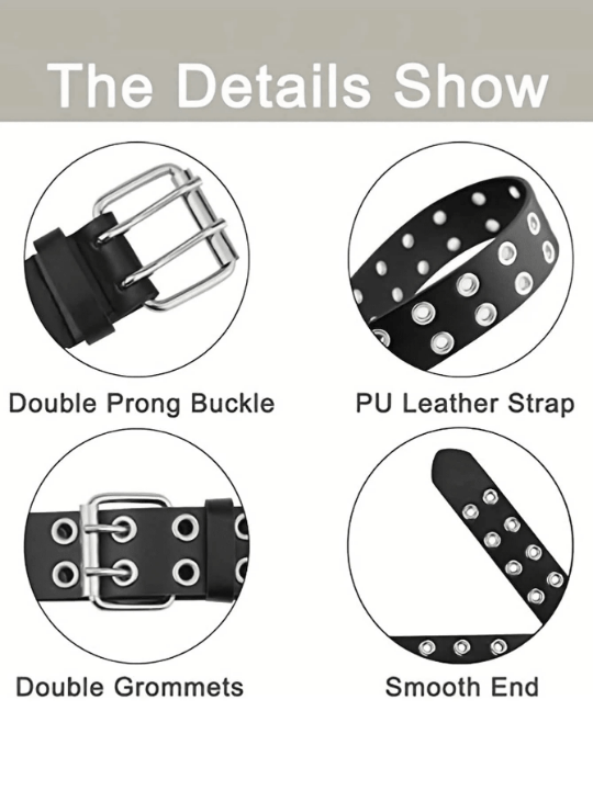 1pc Punk Style Eye Design Waist Belt With Chain Decoration For Men And Women - Lolli World Marketplace
