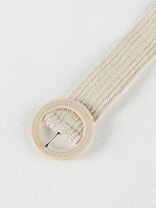 1pc Round Buckle Straw Belt Boho - Lolli World Marketplace