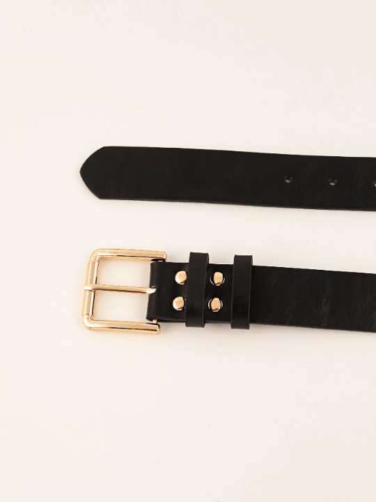 1pc Square Buckle PU Leather Belt - Lolli World Marketplace