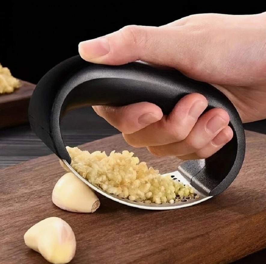 1pc Stainless Steel Garlic Press,