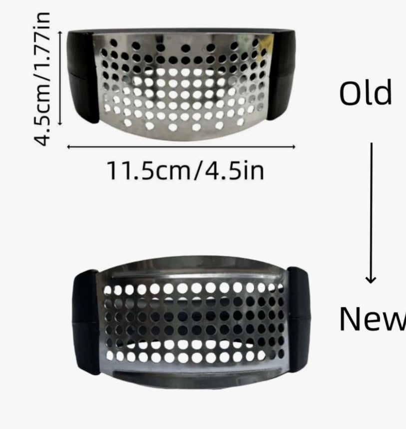 1pc Stainless Steel Garlic Press,