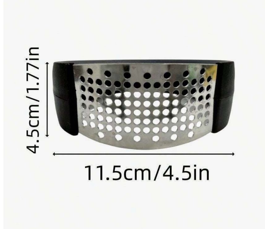 1pc Stainless Steel Garlic Press,