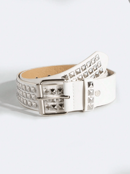 1pc Unisex Punk Style Rivet Design Waist Belt For Cool Street Style & Daily Outfit - Lolli World Marketplace
