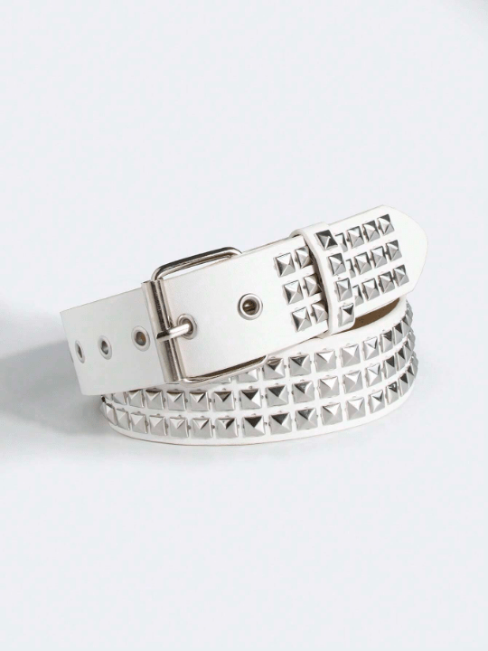 1pc Unisex Punk Style Rivet Design Waist Belt For Cool Street Style & Daily Outfit - Lolli World Marketplace