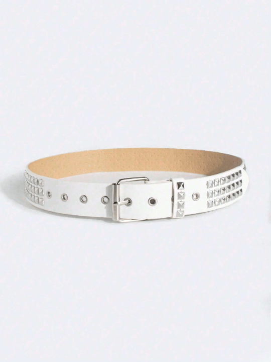 1pc Unisex Punk Style Rivet Design Waist Belt For Cool Street Style & Daily Outfit - Lolli World Marketplace